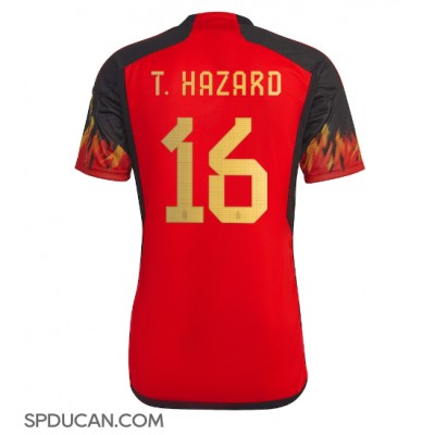 Muški Nogometni Dres Belgija Thorgan Hazard #16 Domaci SP 2022 Kratak Rukav